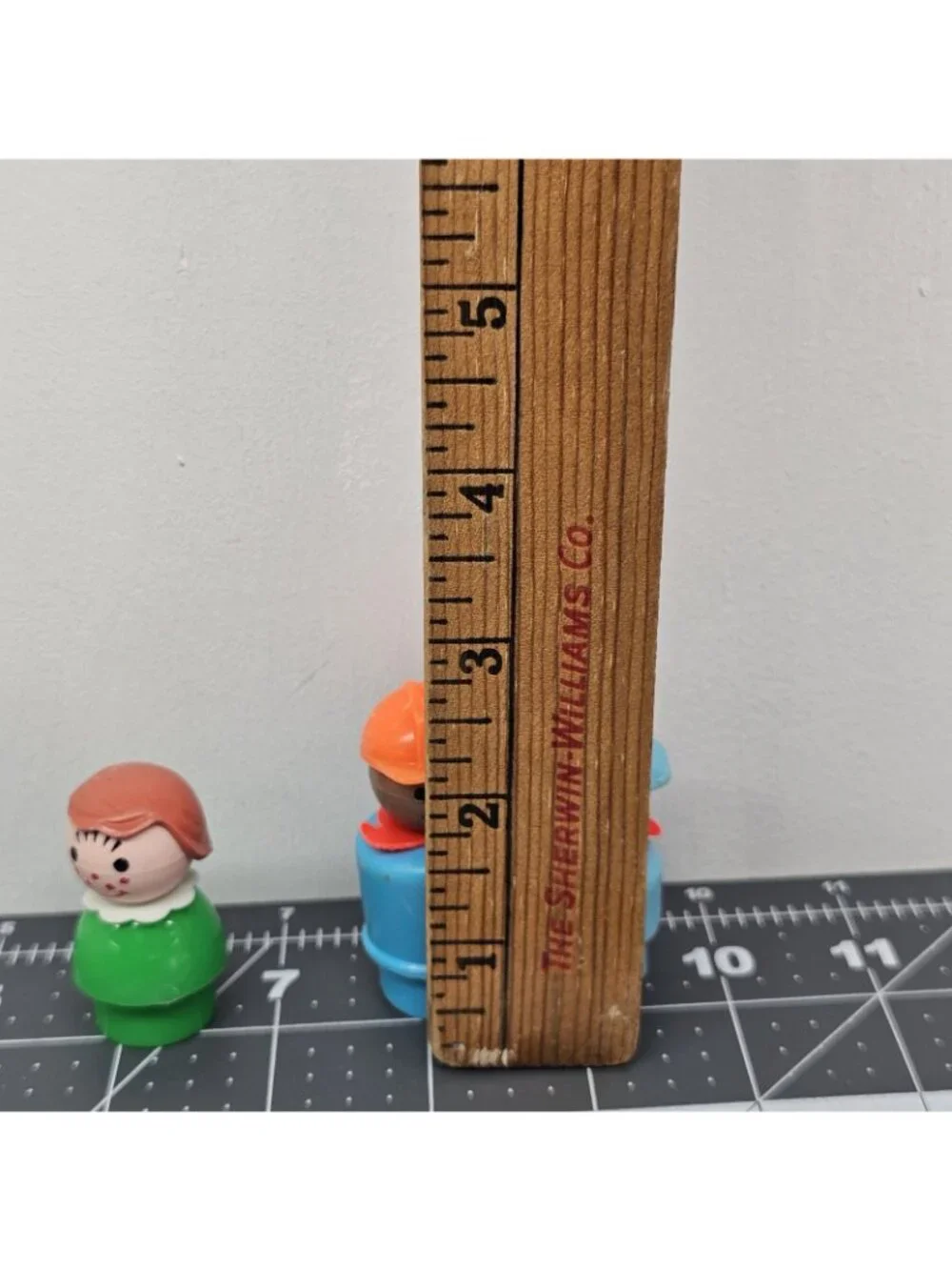Vintage Fisher Price Little People Lot 3 Figures Construction Worker Boy Plastic